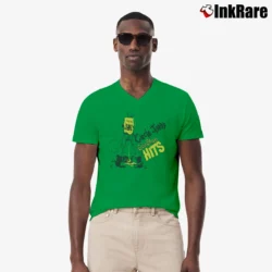 Men’s Circle Jerks Golden Shower V-Neck Tee in irish green | Sharp, Breathable, Everyday Staple