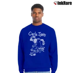 Men’s Circle Jerks I'm Gonna Live Band Crewneck Sweatshirt in royal blue | Cozy Fabric, Clean Style