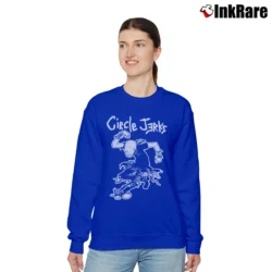 Women’s Circle Jerks I'm Gonna Live Band Relaxed Sweatshirt in royal blue | Soft, Laid-Back Vibe