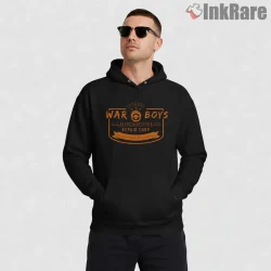Citadel War Boys Automotive Repair Vintage Garage Shirt on black hoodie for men graphic tee