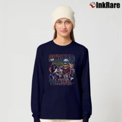 Women’s cj stroud houston texans for NFL Quarterback Fans Long-Sleeve Top in navy | Sleek, Versatile, All-Season