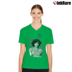 Women’s Claire Huxtable From Servedfresh V-Neck Tee in irish green | Chic Neckline, Soft Texture