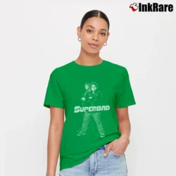 Women’s Clasic Movie Superbad Comedy Signature T-Shirt in irish green | Soft, Flattering Fit