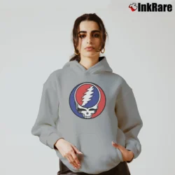 Women’s Classic Grateful Dead Steal Your Face Vintage Rock Rare Cozy Hoodie in sport grey | Warm, Structured, Stylish