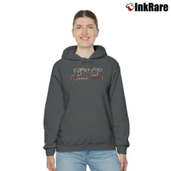 Women’s Classic Gucci Logo Graphic Cozy Hoodie in charcoal | Warm, Structured, Stylish