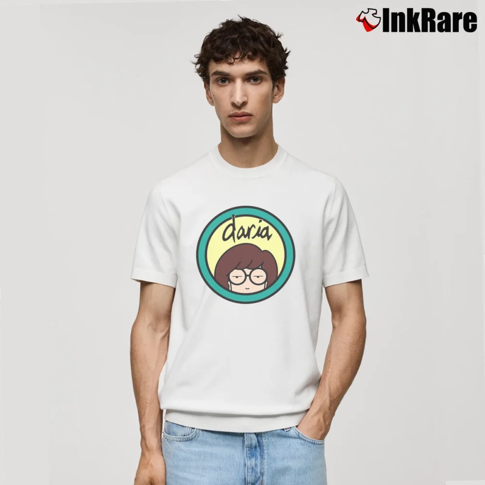 Men’s Classic MTV Daria Classic T-Shirt in white | Soft, Breathable Everyday Wear