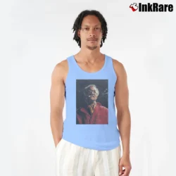 Men’s Classic Redd Foxx Before Sanford Tank Top in light blue | Breathable, Active-Friendly Design