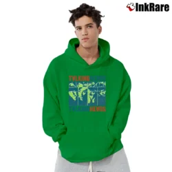 Men’s Classic Talking Heads Poster Pullover Hoodie in irish green | Cozy, Durable, Modern Fit