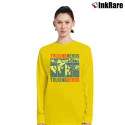 Women’s Classic Talking Heads Poster Long-Sleeve Top in yellow | Sleek, Versatile, All-Season