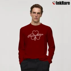 Men’s Clearwooder St Patricks Baseball Phillies Fan Long-Sleeve Shirt in maroon | Sleek, Lightweight, Year-Round Wear