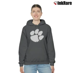 Women’s Clemson Paw Cozy Hoodie in charcoal | Warm, Structured, Stylish