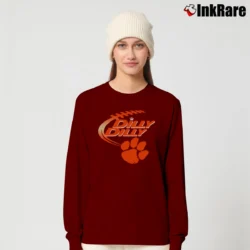 Women’s Clemson Tigers Bud Light Dilly Dilly Graphic Long-Sleeve Top in maroon | Sleek, Versatile, All-Season