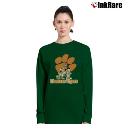 Women’s Clemson Tigers Mickey Mouse Christmas Long-Sleeve Top in forest green | Sleek, Versatile, All-Season