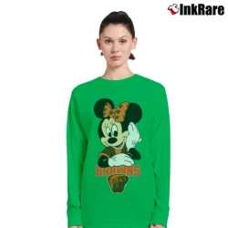 Women’s Cleveland Browns Football Mimi Mouse Walt Disney Long-Sleeve Top in irish green | Sleek, Versatile, All-Season