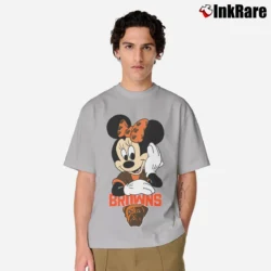 Men’s Cleveland Browns Football Mimi Mouse Walt Disney Classic T-Shirt in sport grey | Soft, Breathable Everyday Wear