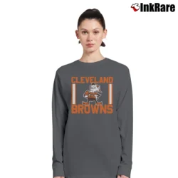 Women’s cleveland browns for Loyal Football Fans Long-Sleeve Top in charcoal | Sleek, Versatile, All-Season