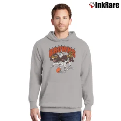 Men’s Cleveland Browns Looney Tunes Pullover Hoodie in sport grey | Cozy, Durable, Modern Fit