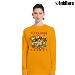 Women’s Cleveland Browns NFL Looney Tunes Cartoon Long-Sleeve Top in orange | Sleek, Versatile, All-Season
