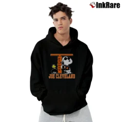 Men’s Cleveland Browns Snoopy Woodstock Joe Cleveland NFL Pullover Hoodie in black | Cozy, Durable, Modern Fit