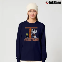 Women’s Cleveland Browns Snoopy Woodstock Joe Cleveland NFL Long-Sleeve Top in navy | Sleek, Versatile, All-Season