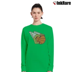 Women’s cleveland cavaliers wings logo for NBA Fans Long-Sleeve Top in irish green | Sleek, Versatile, All-Season