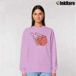 Women’s Cleveland Cavaliers Wings Logo Relaxed Sweatshirt in light pink | Soft, Laid-Back Vibe