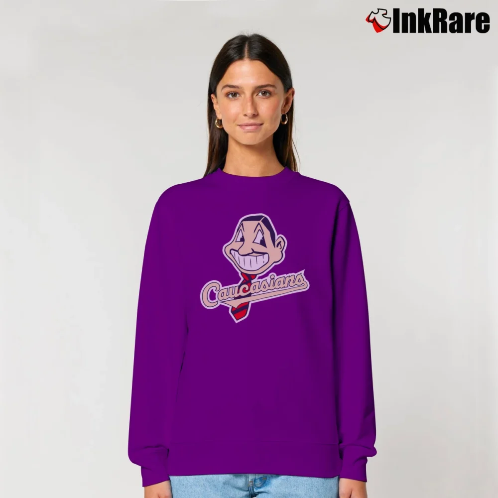 Women’s Cleveland Indians Caucasians Relaxed Sweatshirt in purple | Soft, Laid-Back Vibe