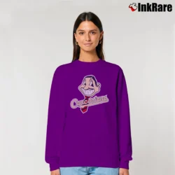 Women’s Cleveland Indians Caucasians Relaxed Sweatshirt in purple | Soft, Laid-Back Vibe