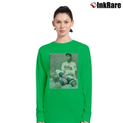 Women’s Cleveland Indians Satchel Paige 1948 Long-Sleeve Top in irish green | Sleek, Versatile, All-Season