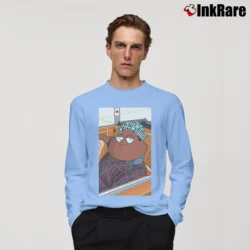 Men’s Cleveland Jr Family Guy Long-Sleeve Shirt in light blue | Sleek, Lightweight, Year-Round Wear