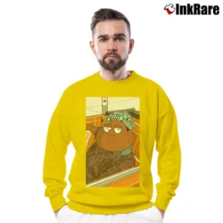 Men’s Cleveland Jr Family Guy Crewneck Sweatshirt in yellow | Cozy Fabric, Clean Style
