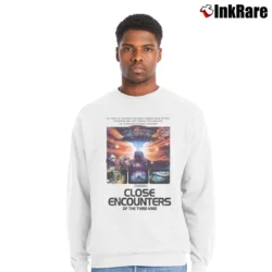Men’s Close Encounters Of The Third Kind Crewneck Sweatshirt in white | Cozy Fabric, Clean Style
