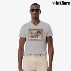 Men’s Clown Bob Halloween 90s Scary Movie Horror V-Neck Tee in sport grey | Sharp, Breathable, Everyday Staple