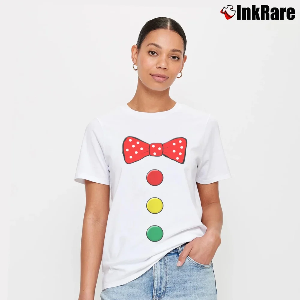 Women’s Clown Funny Circus Family Matching Halloween Costume T-Shirt in white | Soft, Flattering Fit
