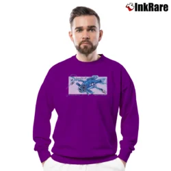 Men’s Clutch Warmouth Hardcore Music Crewneck Sweatshirt in purple | Cozy Fabric, Clean Style