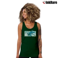 Women’s Clutch Warmouth Hardcore Music Tank Top in forest green | Lightweight, Movement-Friendly