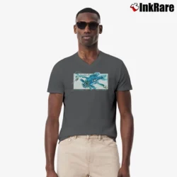 Men’s Clutch Warmouth Hardcore Music V-Neck Tee in charcoal | Sharp, Breathable, Everyday Staple