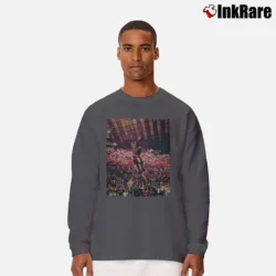 Men’s clyde drexler the glide for Retro NBA Fans Long-Sleeve Shirt in charcoal | Sleek, Lightweight, Year-Round Wear