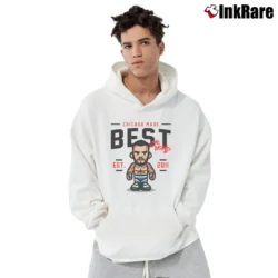 Men’s cm punk best in the world for Pro Wrestling Fans Pullover Hoodie in white | Cozy, Durable, Modern Fit