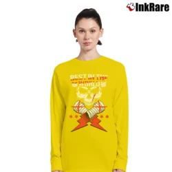 Women’s cm punk pro wrestling best in the world for Hardcore Fans Long-Sleeve Top in yellow | Sleek, Versatile, All-Season