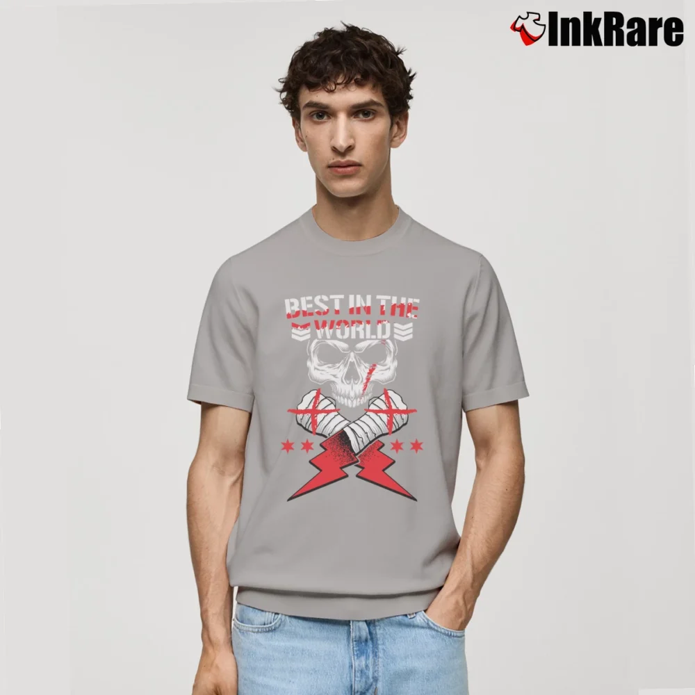 Men’s cm punk pro wrestling best in the world for Hardcore Fans Classic T-Shirt in sport grey | Soft, Breathable Everyday Wear