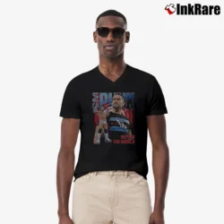 Men’s cm punk vintage for Classic Wrestling Fans V-Neck Tee in black | Sharp, Breathable, Everyday Staple