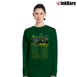 Women’s CNCO Tour Dates 2018 2019 Concert Long-Sleeve Top in forest green | Sleek, Versatile, All-Season