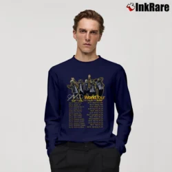 Men’s CNCO Tour Dates 2018 2019 Concert Long-Sleeve Shirt in navy | Sleek, Lightweight, Year-Round Wear