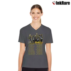 Women’s CNCO Tour Dates 2018 2019 Concert V-Neck Tee in charcoal | Chic Neckline, Soft Texture