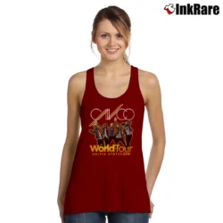 Women’s CNCO World Tour 2018 2019 Tank Top in maroon | Lightweight, Movement-Friendly