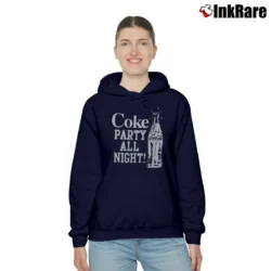 Women’s Coca Cola Party All Night Cozy Hoodie in navy | Warm, Structured, Stylish