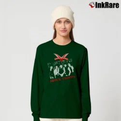 Women’s Cock Sparrer Shock Troops Long-Sleeve Top in forest green | Sleek, Versatile, All-Season