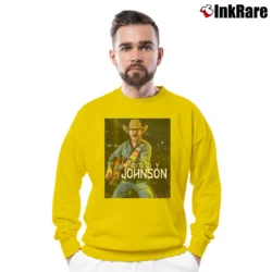 Men’s Cody Johnson Wild Child Tour 2019 Crewneck Sweatshirt in yellow | Cozy Fabric, Clean Style