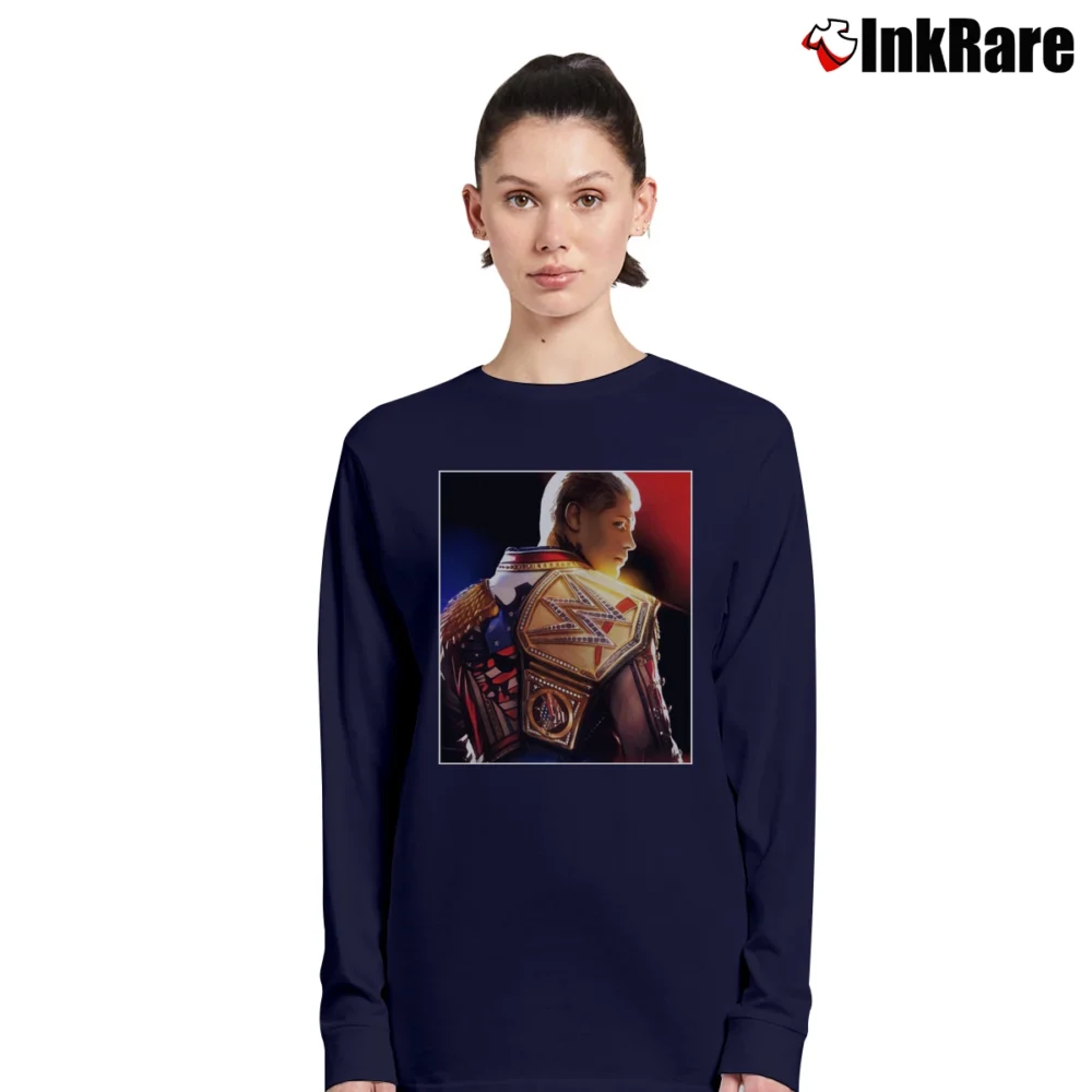 Women’s Cody Rhodes Backlash France Long-Sleeve Top in navy | Sleek, Versatile, All-Season